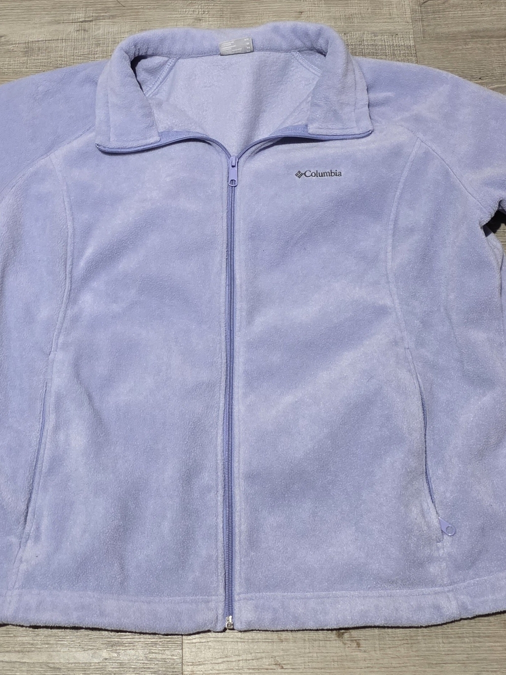 Columbia Light Lavender Full-Zip Teddy Fleece Jacket